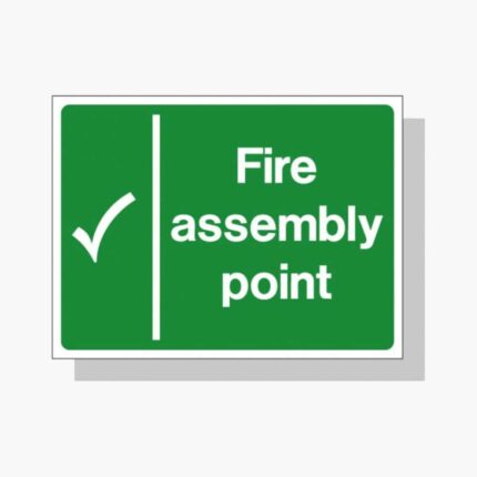 Fire Assembly Point Sign 600mm X 400mm