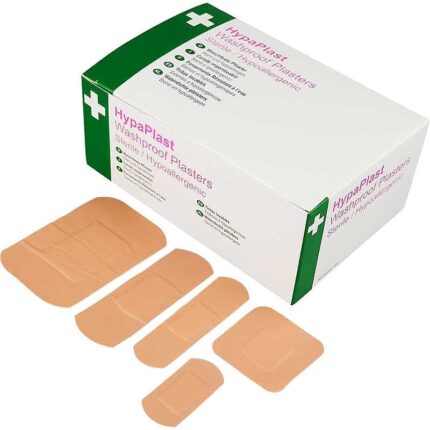 HypaPlast Washproof Plasters, Assorted (Pack of 100)