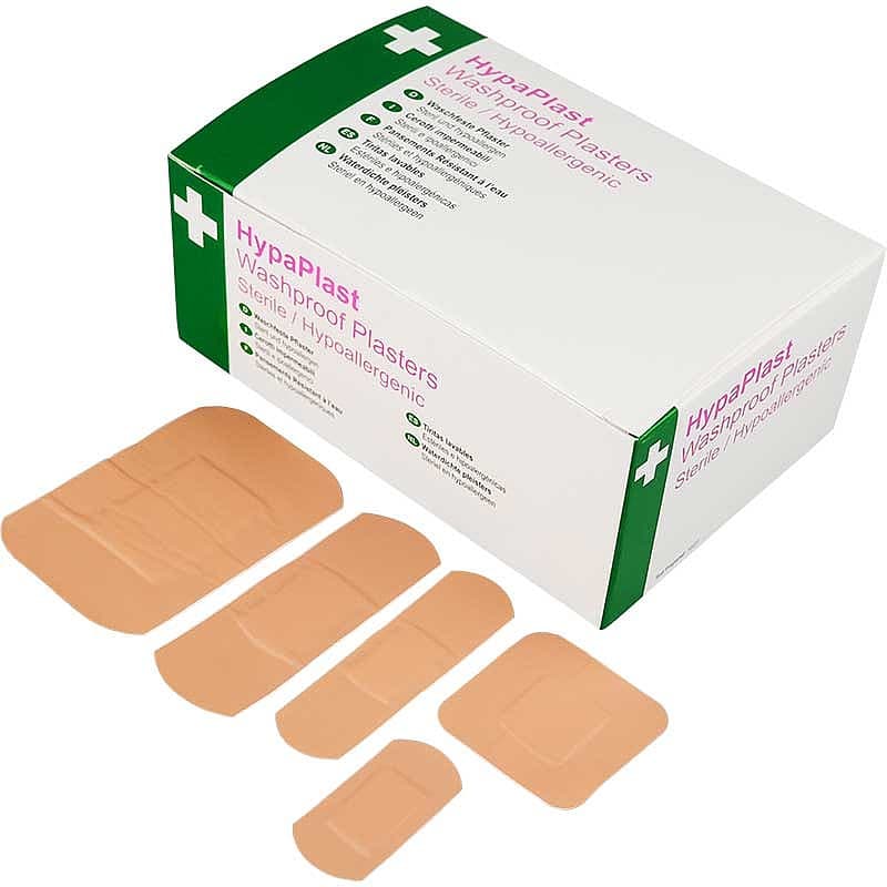 D9010 - HypaPlast Washproof Plasters, Assorted (Pack of 100)