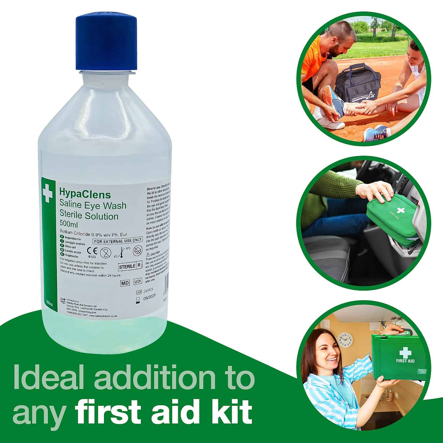 E404 - HypaClens Sterile Eye Wash Bottle, 500ml - 3
