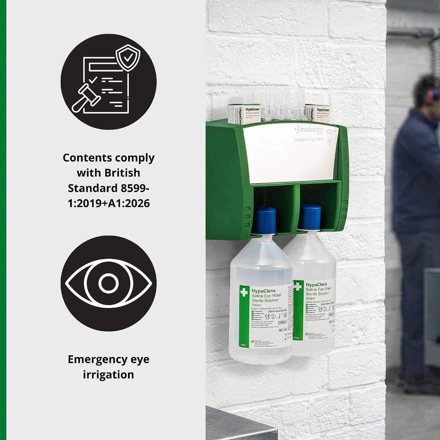 E4512 - Evolution Eye Wash Bottle Station - 1
